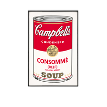 Load image into Gallery viewer, ANDY WARHOL CAMPBELL SOUP WALL FRAME - THE PENTHOUSE THEORY ANDY WARHOL