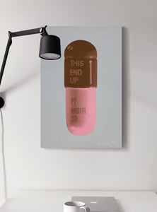 DAMIEN HIRST "THE CURE" PILLS CANVAS PRINT - THE PENTHOUSE THEORY DAMIEN HIRST