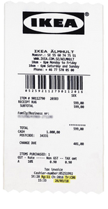 IKEA MARKERAD RECEIPT RUG - THE PENTHOUSE THEORY Off White