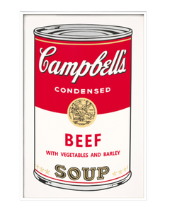 ANDY WARHOL CAMPBELL SOUP WALL FRAME - THE PENTHOUSE THEORY ANDY WARHOL