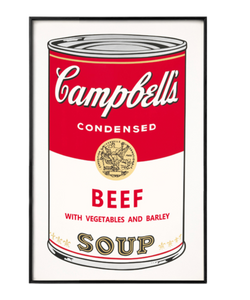 ANDY WARHOL CAMPBELL SOUP WALL FRAME - THE PENTHOUSE THEORY ANDY WARHOL