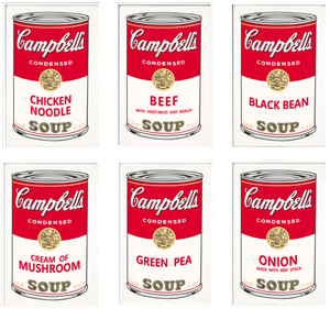 ANDY WARHOL CAMPBELL SOUP WALL FRAME - THE PENTHOUSE THEORY ANDY WARHOL