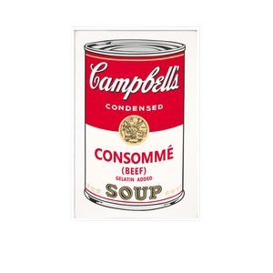 ANDY WARHOL CAMPBELL SOUP WALL FRAME - THE PENTHOUSE THEORY ANDY WARHOL