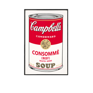 ANDY WARHOL CAMPBELL SOUP WALL FRAME - THE PENTHOUSE THEORY ANDY WARHOL