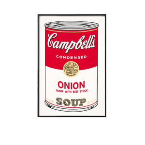 ANDY WARHOL CAMPBELL SOUP WALL FRAME - THE PENTHOUSE THEORY ANDY WARHOL
