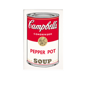 ANDY WARHOL CAMPBELL SOUP WALL FRAME - THE PENTHOUSE THEORY ANDY WARHOL