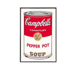 ANDY WARHOL CAMPBELL SOUP WALL FRAME - THE PENTHOUSE THEORY ANDY WARHOL