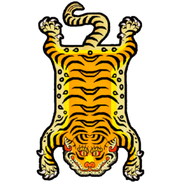 TIBETAN RAW EMOTIONS TIGER RUG