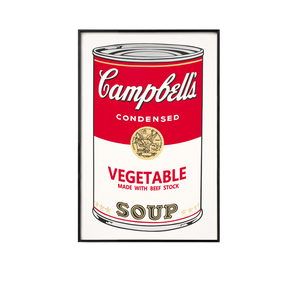 ANDY WARHOL CAMPBELL SOUP WALL FRAME - THE PENTHOUSE THEORY ANDY WARHOL