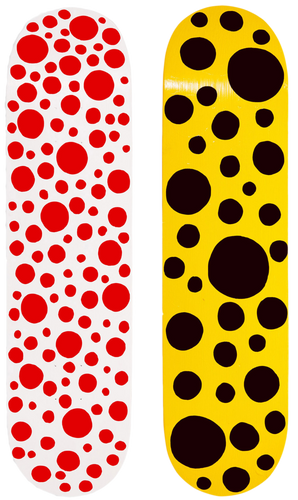 YAYOI KUSAMA SKATEBOARD DECK - THE PENTHOUSE THEORY YAYOI KUSAMA
