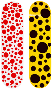 YAYOI KUSAMA SKATEBOARD DECK - THE PENTHOUSE THEORY YAYOI KUSAMA